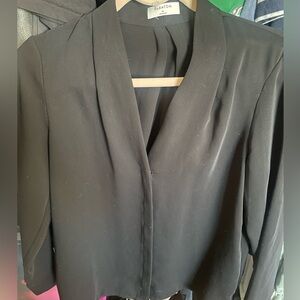 Aritzia Elegant Black Blouse